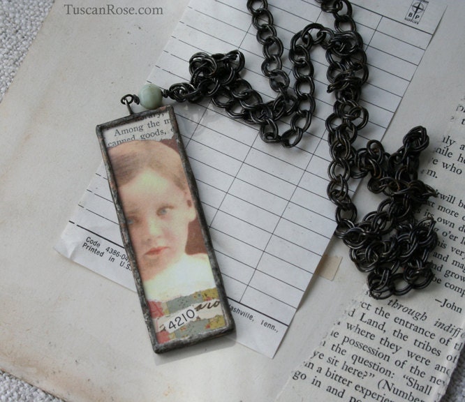 4210  - Little Pretty Necklace - prairie gypsy collage