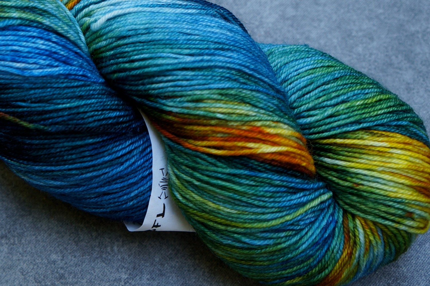 Hand Dyed Sock Yarn - SW BFL/Nylon - 463 yards - Melted Crayons