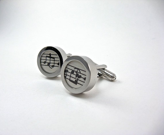 Cufflinks Using Vintage Sheet Music  OOAK