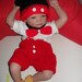 Mickey Mouse crocheted baby boy 4 piece outfit perfect for halloween or photo prop