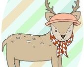 Mini Card: Deer
