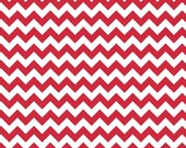 Riley Blake Small Chevron Stripes Red 1 inch , Designer Fabric by the Yard