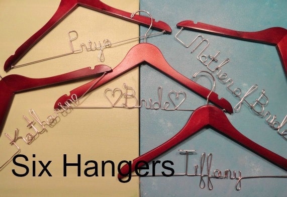 Bridal Party Hangers Personalized Hangers by OriginalBridalHanger