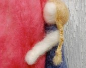 Mother Breastfeeding Baby w/ Toddler Pink Wool Doll - Waldorf inspired