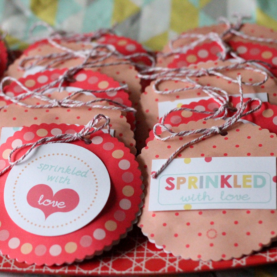 SPRINKLED WITH LOVE printable ensemble for a birthday party, baby shower or baby 'sprinkle'
