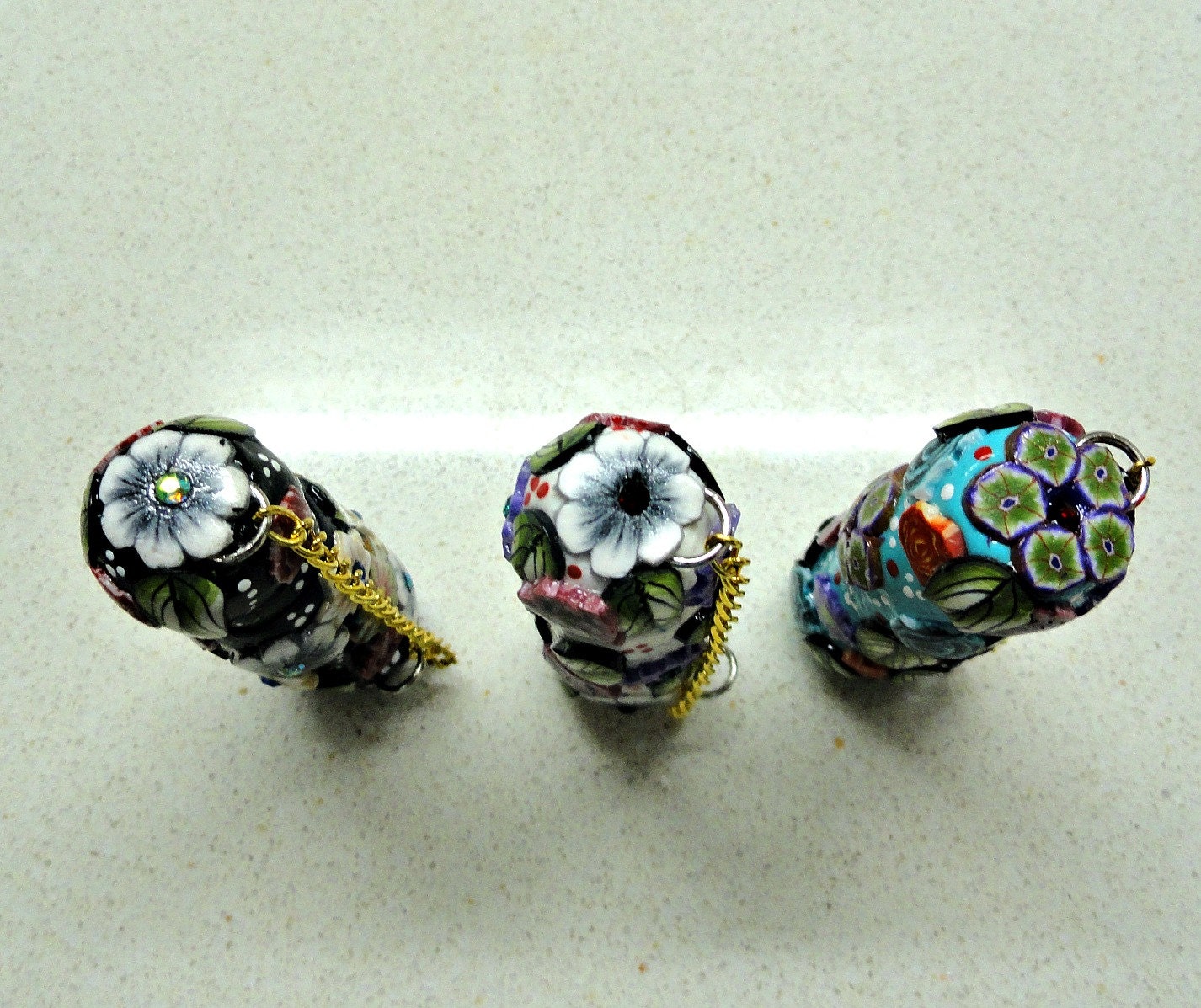 Women accessories-Decorated needle cases handmade of polymer clay -choose your favorite by artefyk