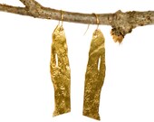 Ready to Ship. Gold Birch Earrings.