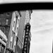 Tennessee Theater in the Rearview Mirror -- Knoxville, Tennessee -- 8x12 inch Black and white photograph 12 x 18