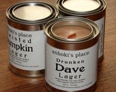 Drunken Dave  -- Beer Scented Soy Wax Paint Can Container Candle 16 oz
