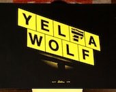 YELA WOLF hand-pulled silkscreen printed show poster