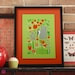 garden woodpecker limited edition print