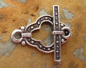 Greek Pewter Toggle Clasp 25mm - 1 Set