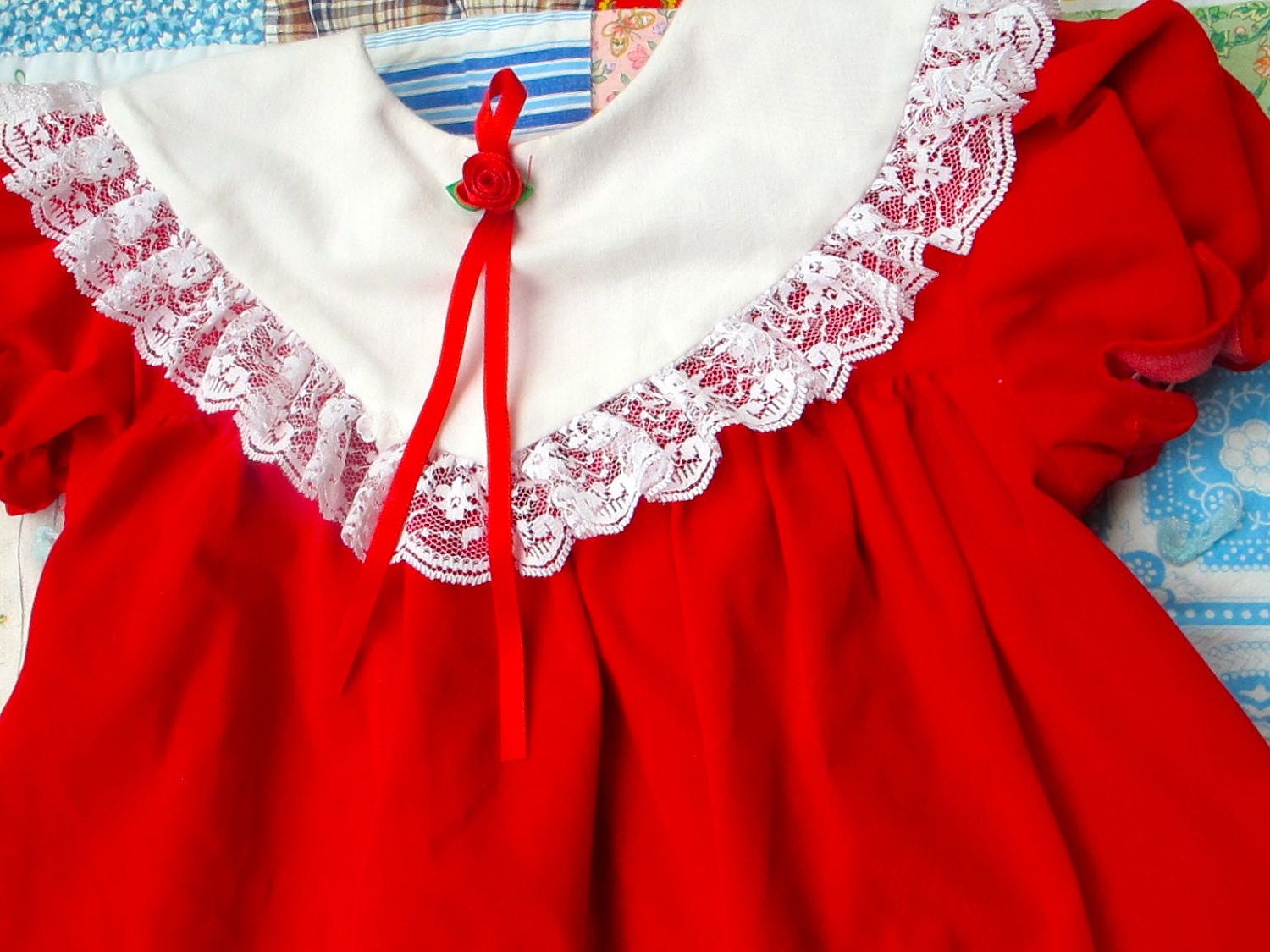 Red Velvet Dress 4T