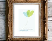 when I count my blessings, I count you twice - nursery art print