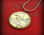 Moscow Map Necklace