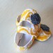 maryjane baby girl shoes toddler newborn velcro strap booties Yellow White Navy Flower slippers SWAG shower gift