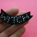 SALE Glitter Witch Brooch