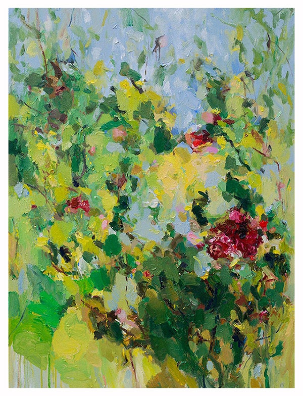 art print - giclee -16x20 - from original oil painting-Poppy 2- poster- wall decor- wall art- garden