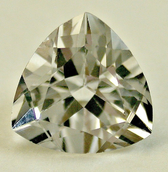 DANBURITE Loose GEMSTONE Faceted Vintage TRILLION 8.0mm 1.72 cts fg148
