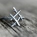 INGUZ Rune Ring, sterling silver twigs - True Love, Harmony, Fertility