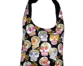 Day of the Dead  LargeTote Bag Purse Rockabilly Sugar Skull