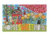 Home SWEET Home - 10 x 8 GICLEE PRINT, collage, mixed media, home, Susan Black