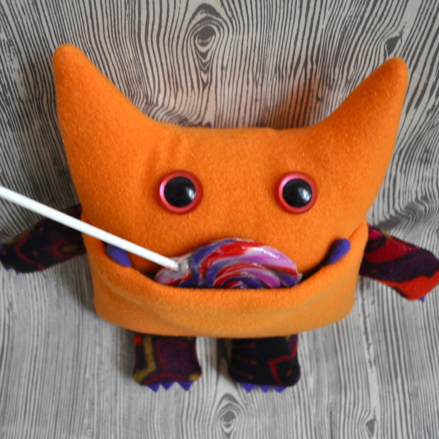 Wibbly Woo - a stuffed plush pocket monster in orange