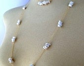 Keshi pearl necklace