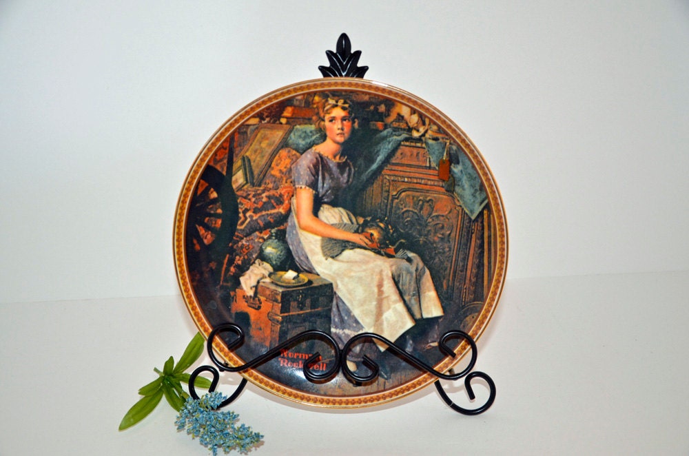 Limited Edition (FEATURED) Norman Rockwell Vintage Knowels Fine China Collector Plate collectibles fine art home decor housewares antique