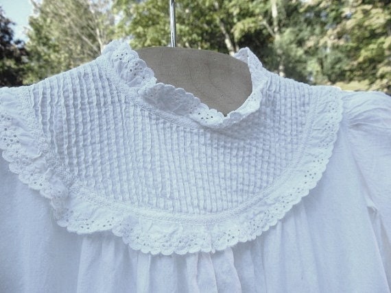 Victorian Antique White Handmade Christening Gown, 40 Inches Long