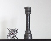 Black Pipe Industrial Candle Holder
