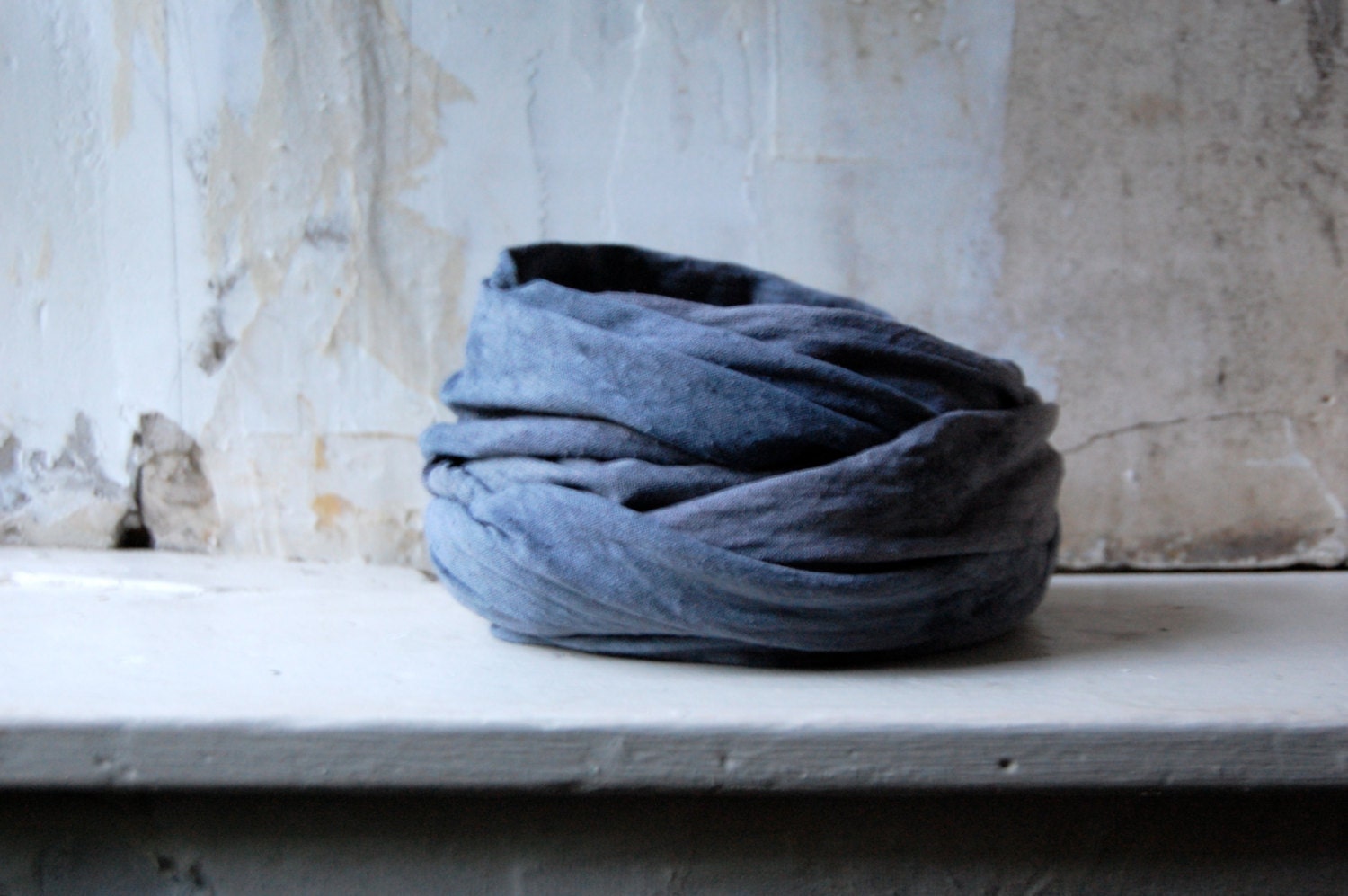 scarf organic cotton hemp jersey cowl infinity naturally hand dyed