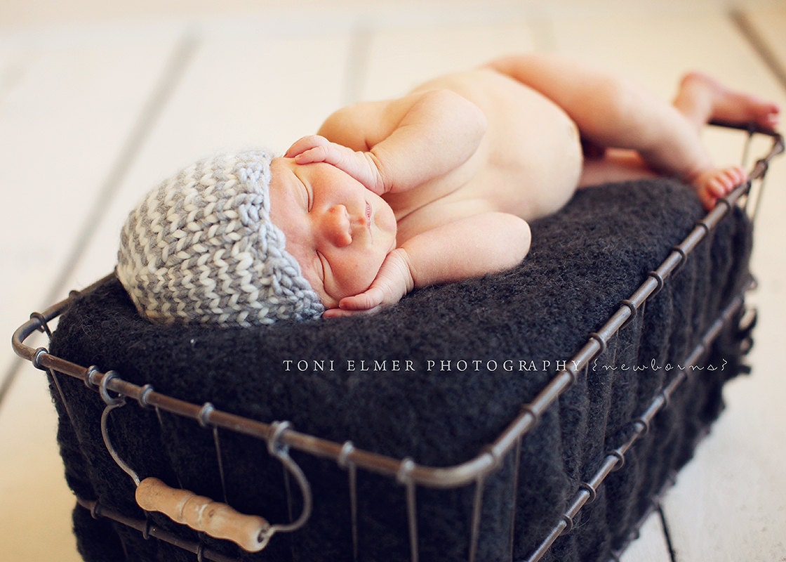 newborn knit baby hat photography prop