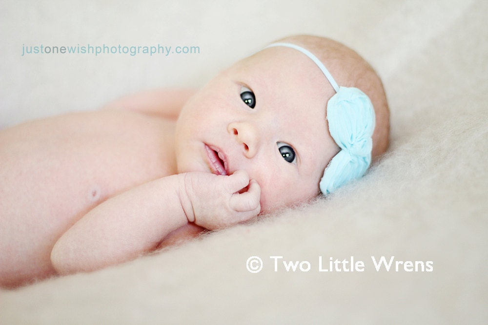 Bailey Bow Headband - Ivory Chiffon Bow - Baby Headband to Adult Headband - SPRING SALE - See Shop
