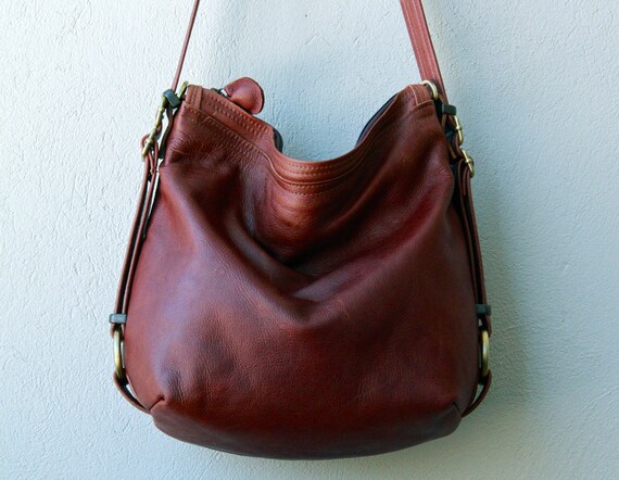ships in two weeks customized - PETITE HOBO PACK  'three in one' - leather backpack - choose your leather