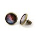 Galaxy Stud Earrings - Purple Blue Galaxy Earrings - Galaxy Jewelry - Nebula Post Earrings - Space Jewelry