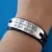 Be the Change Bracelet - Be the change you wish to see in the world - Personalized wrap bracelet
