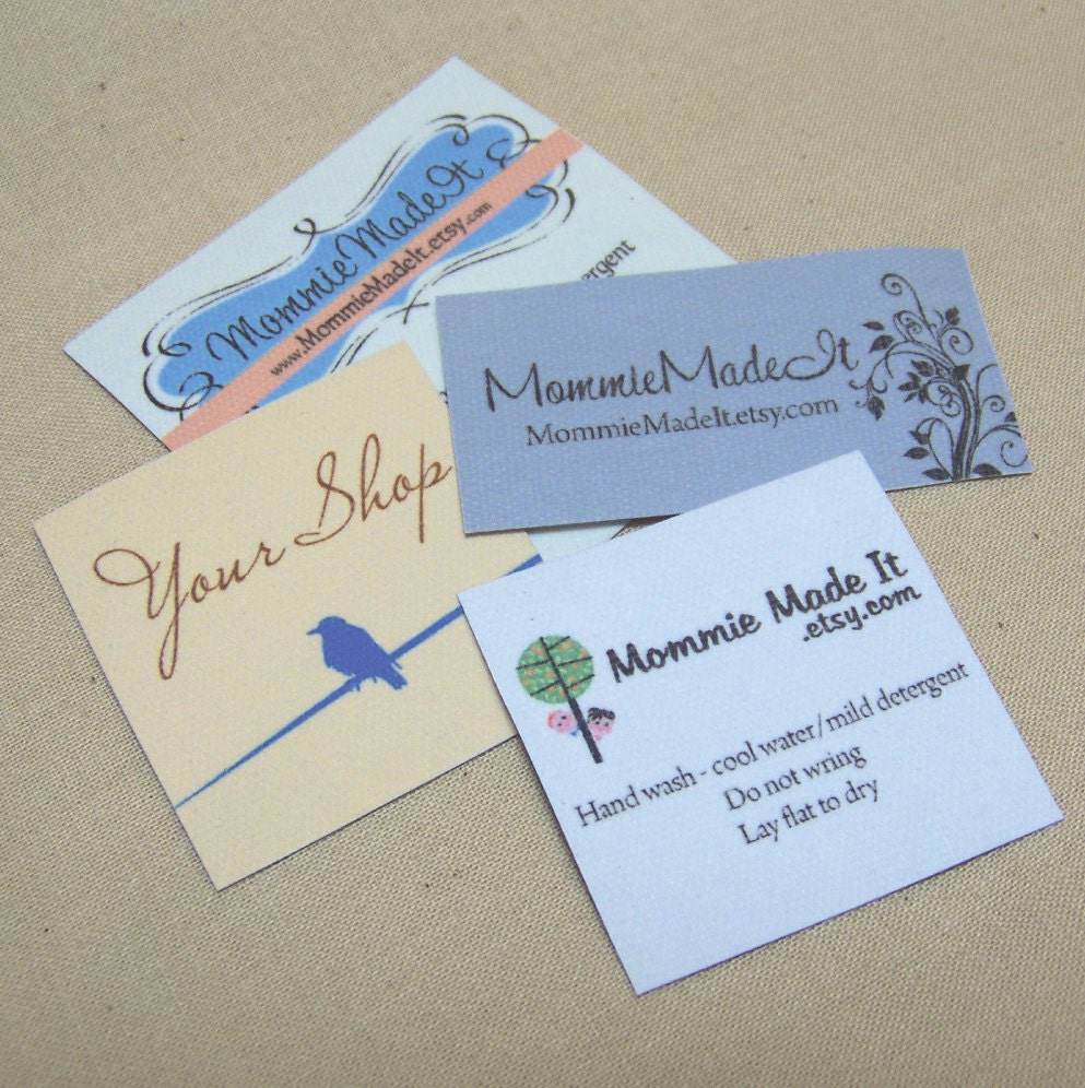 80 Hand Crafted Sew On Cotton Fabric Clothing or Accessory Labels - LOTS of Designs - NO Extra Charge for Proof