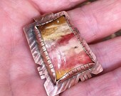 Copper and Mookaite pendant
