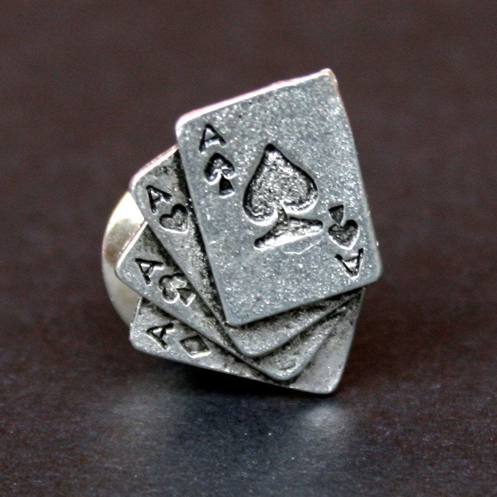Tie Tack - Playing Cards, Aces