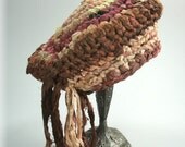 Silk Sari ribbon Crocheted Hat