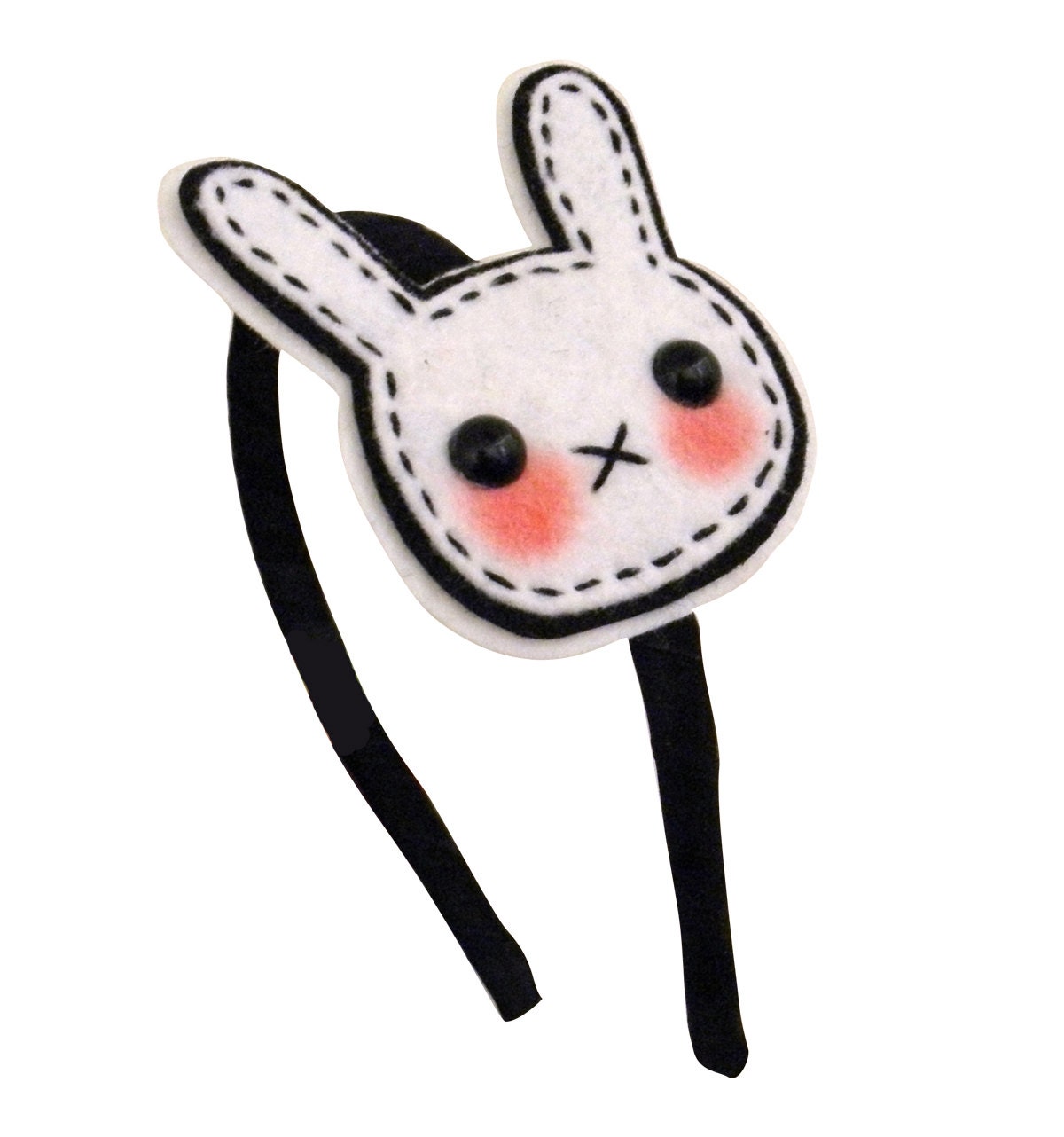 Bunny Headband - Stitched Rabbit Headband