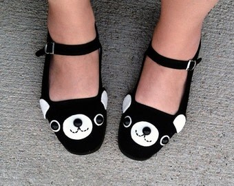 Happy Bear Mary Jane Shoes - Size 10