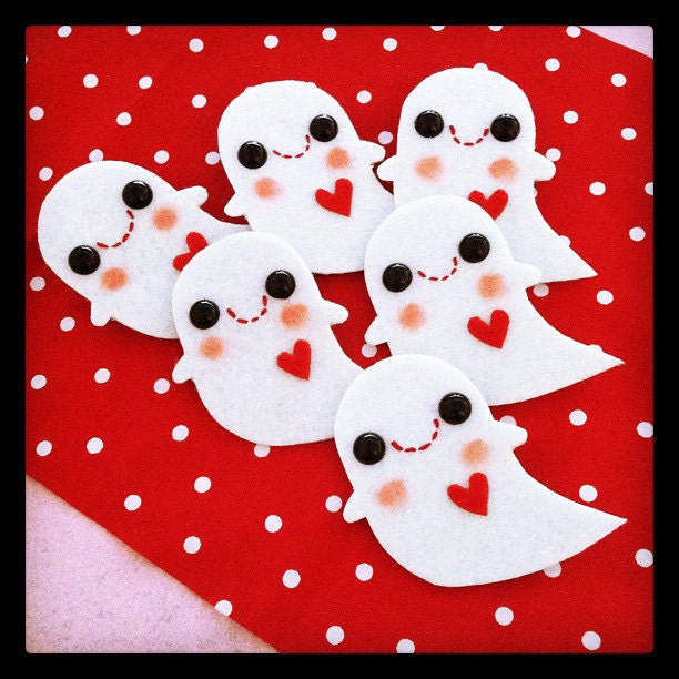 GHOST Hair Clip Barrette or Brooch - Perfect for Halloween