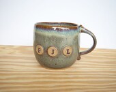 Stoneware Pottery Cup in Fog Glaze - FJL