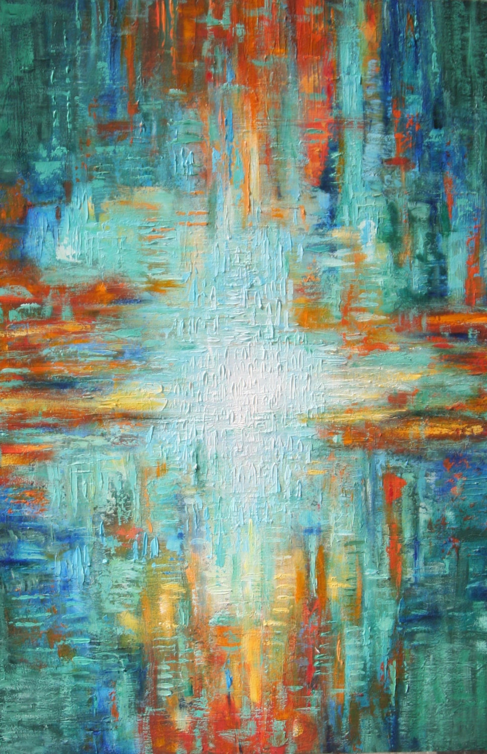 Huge Abstract  painting textured  modern art  Original  art ready to hang art Marems 60 x40