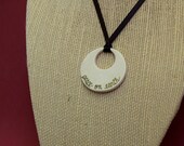 Peace on Earth - Small Ceramic Pendant