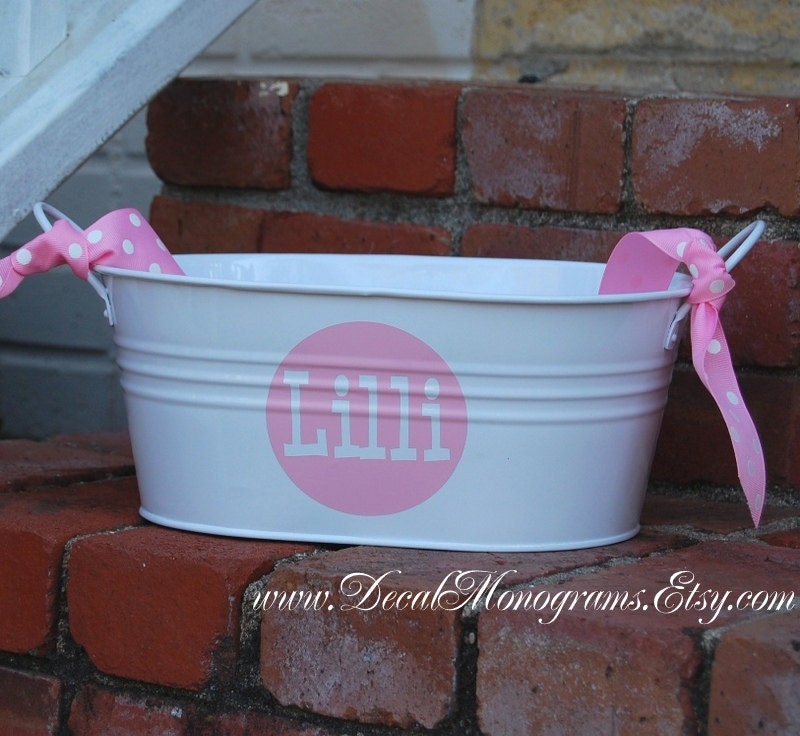 Personalized Monogrammed Circle Name Vinyl Decal