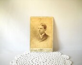 Vintage Photograph Cabinet Photo Antique Cab Card Paper Ephemera Edwardian Sepia Black & White Photograph Instant Ancestors