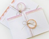 Printable and Editable Recipe Cards and Matching Gift Tags (PDF 4x6  or 3x5 double sided) - Pink and Orange Day At The Beach